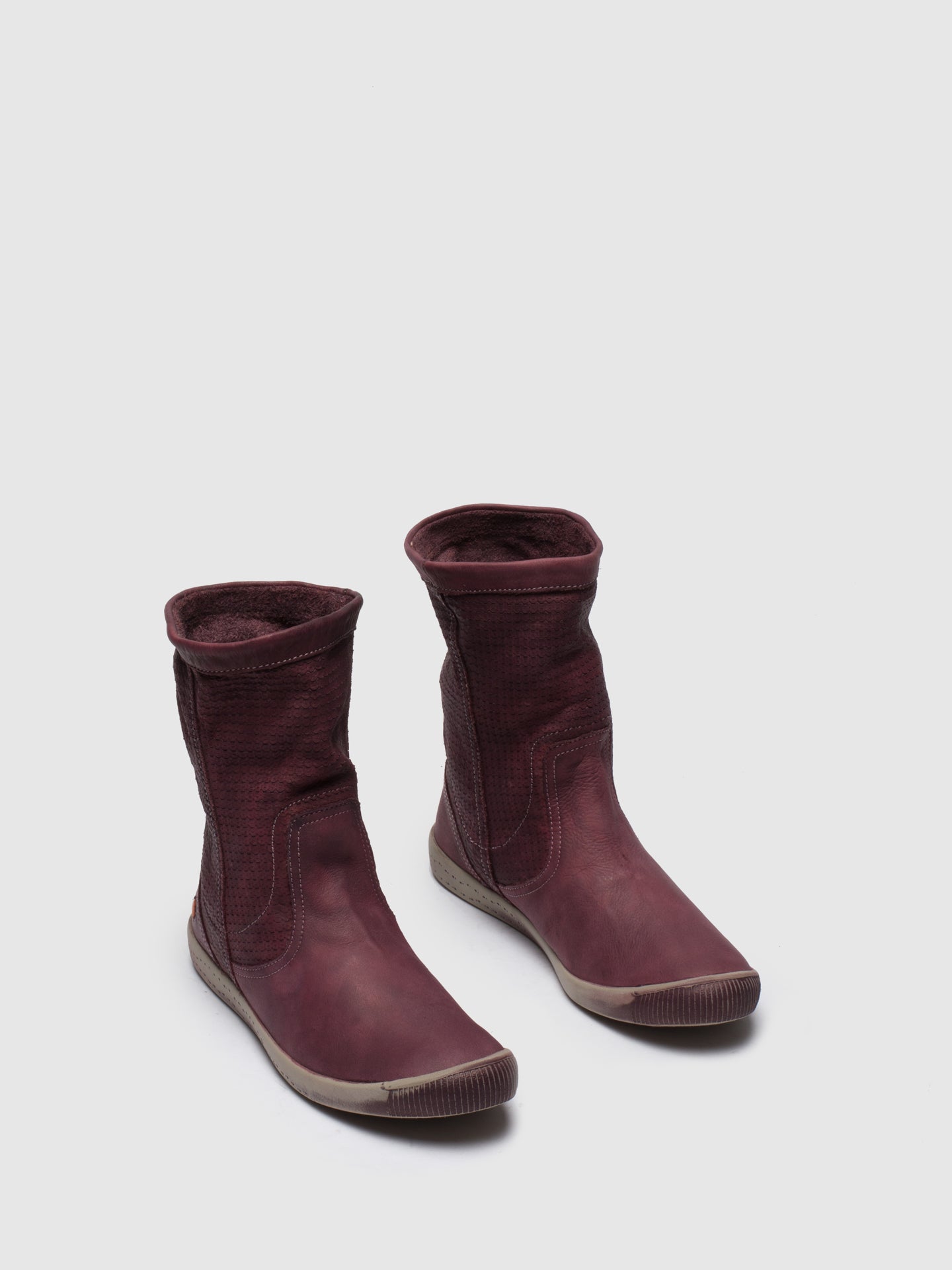 Softinos Botas de Cano-Alto em Magenta